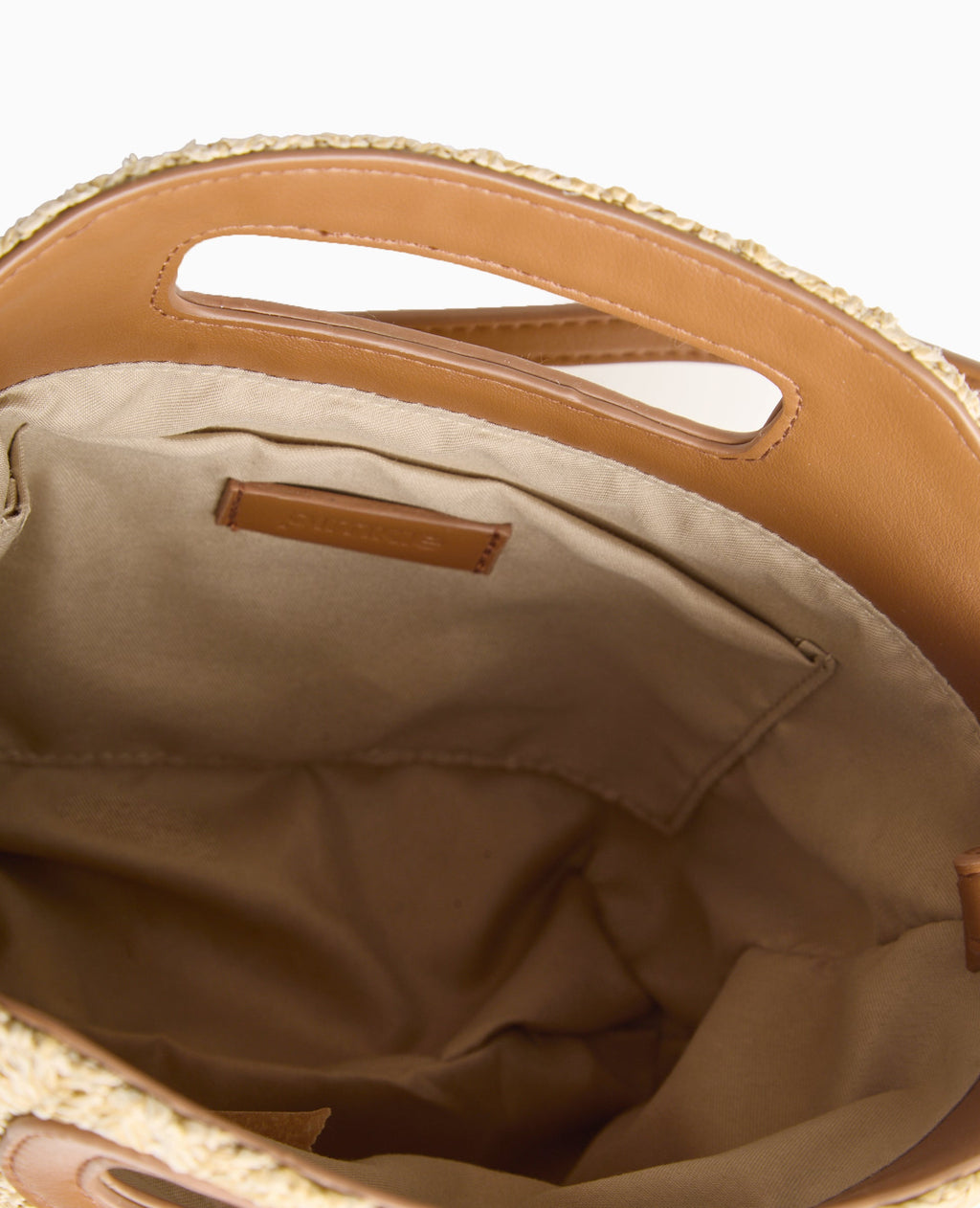 Sac en raphia et simili cuir