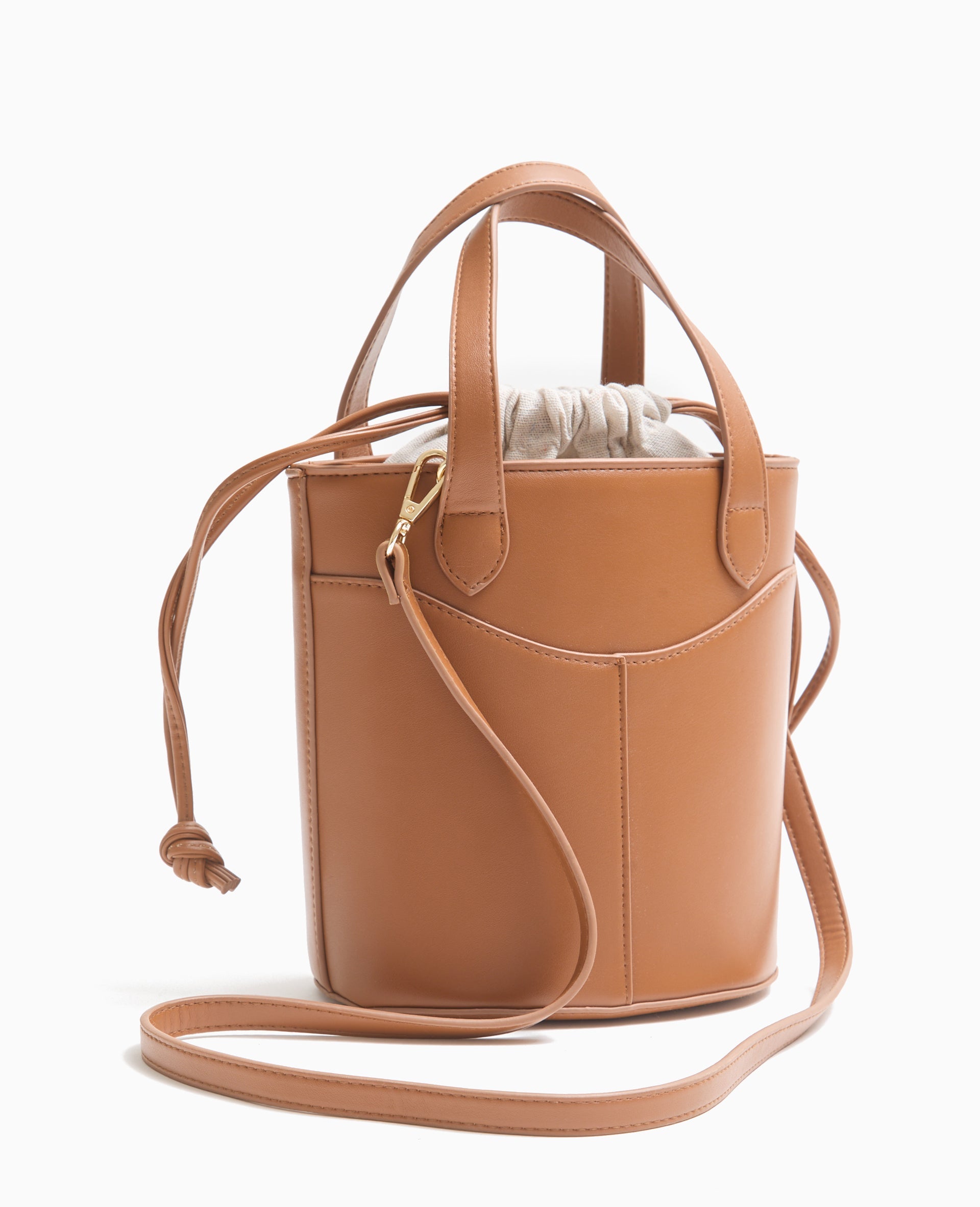 Sac seau avec poignées et bandoulière