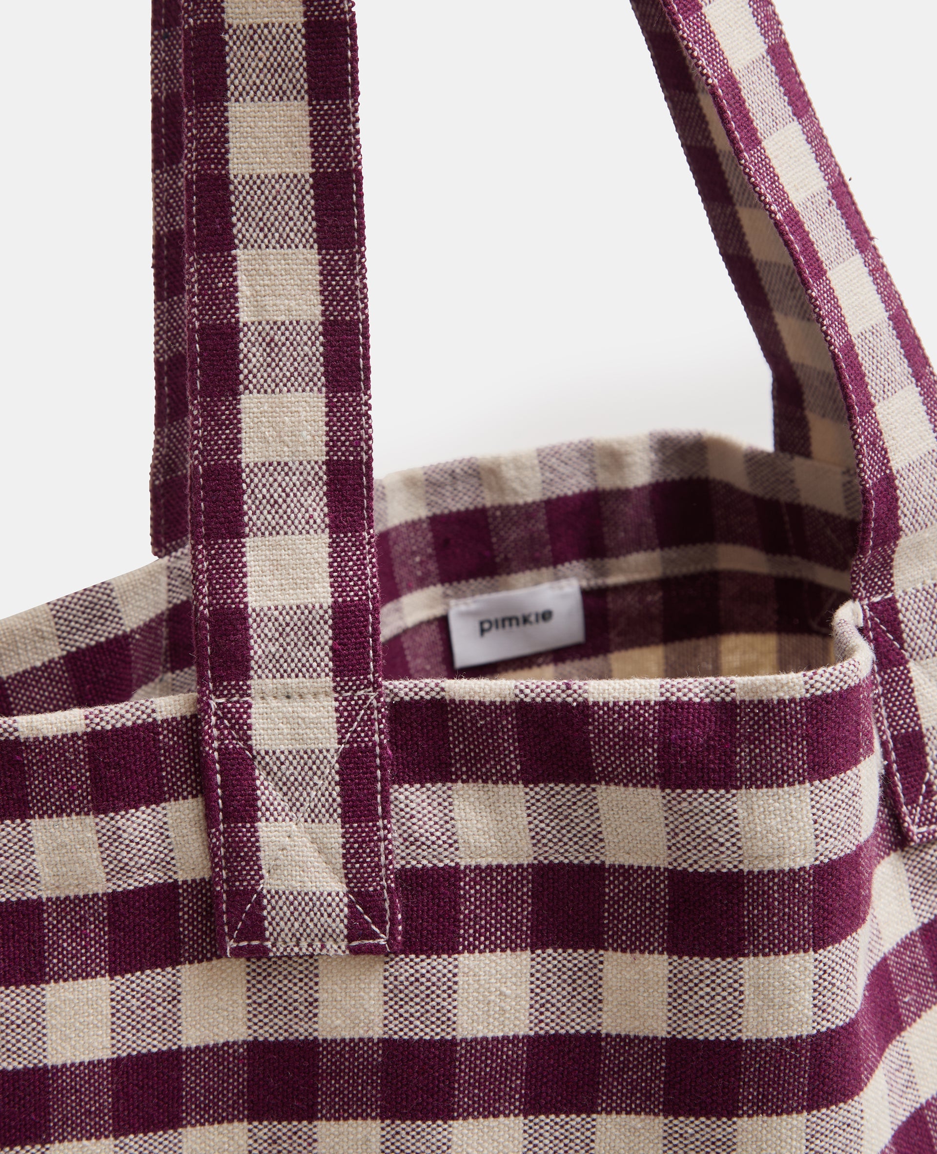 Tote bag motif vichy