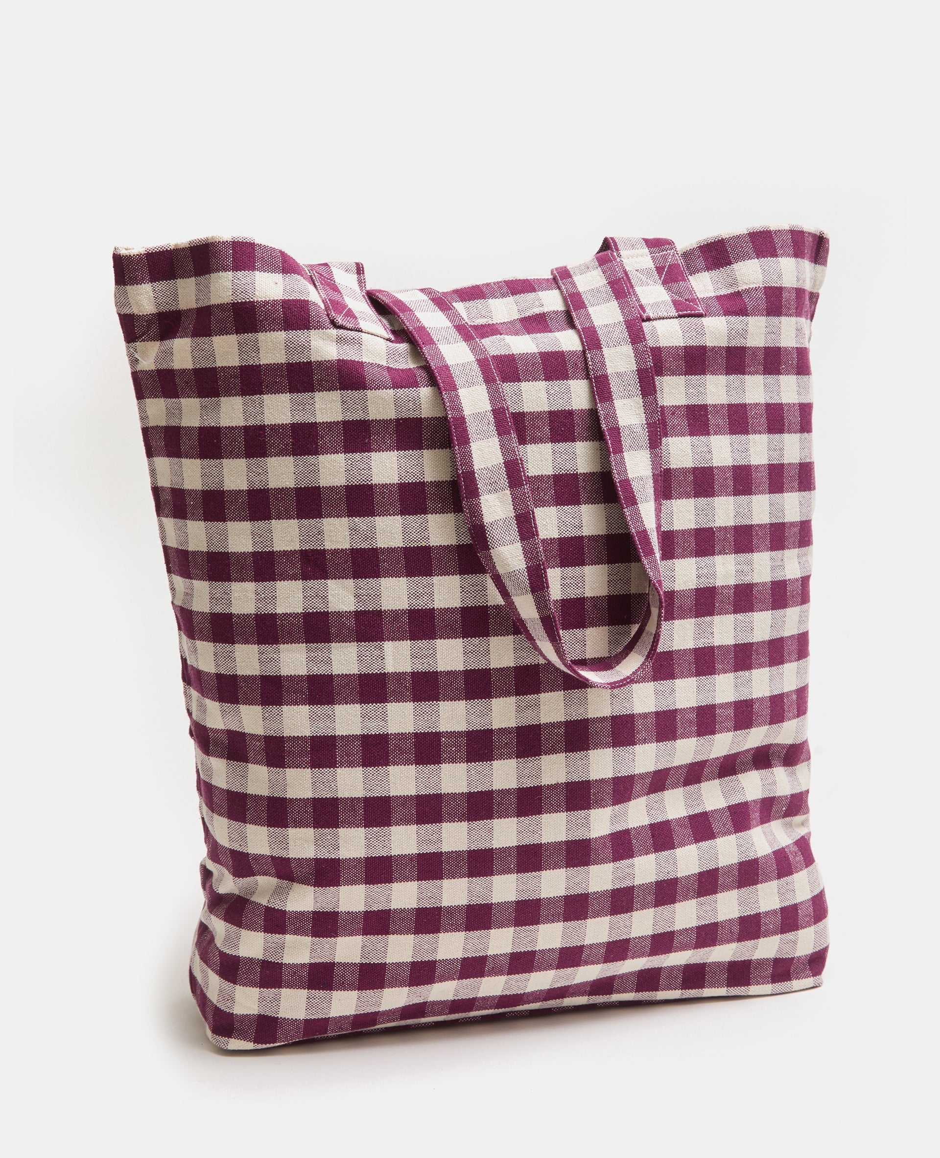 Tote bag motif vichy