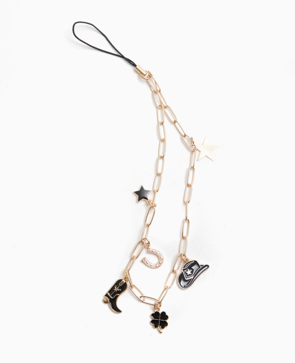 Dragonne de téléphone avec pendentifs
