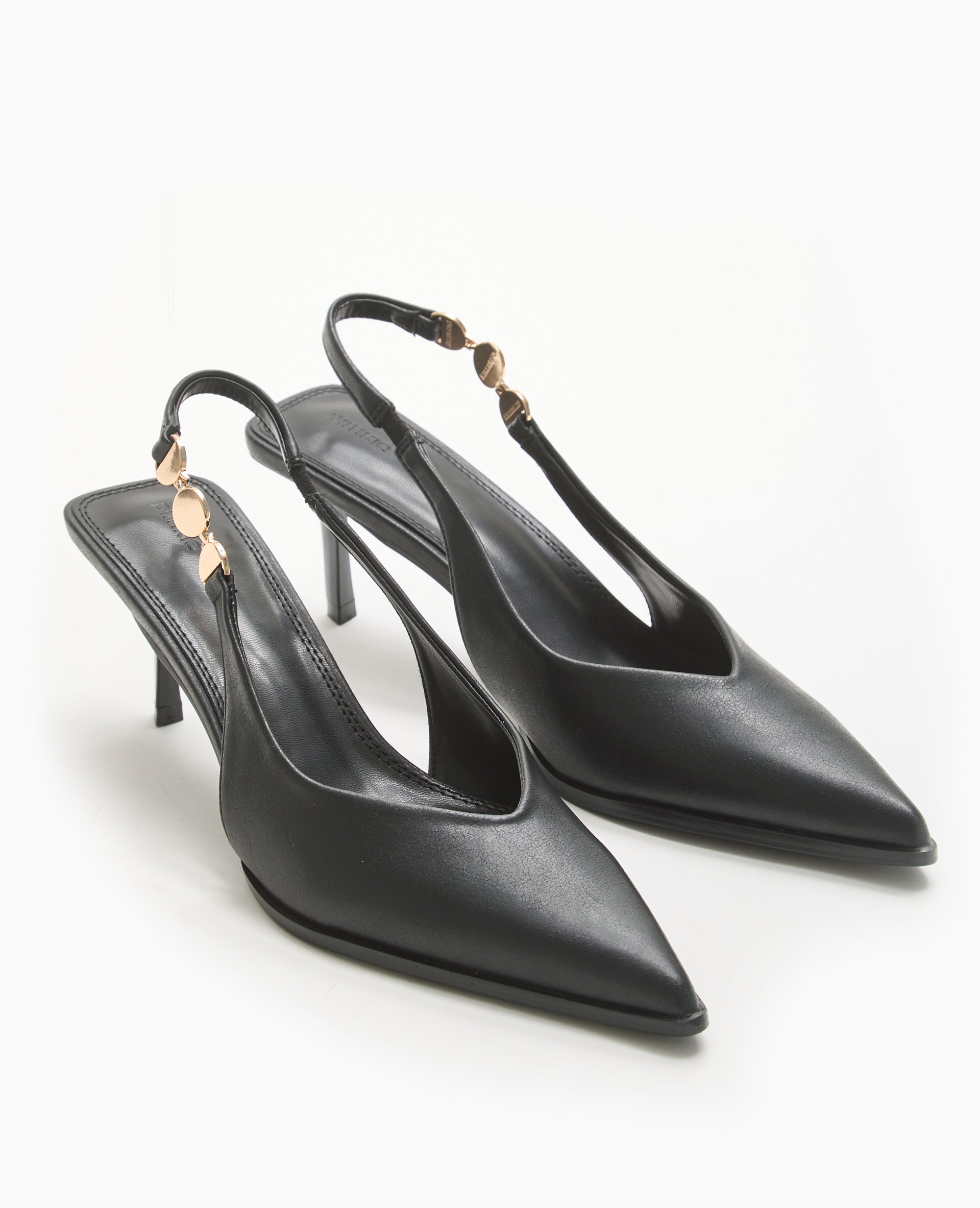 Escarpins bout pointu talon ouvert