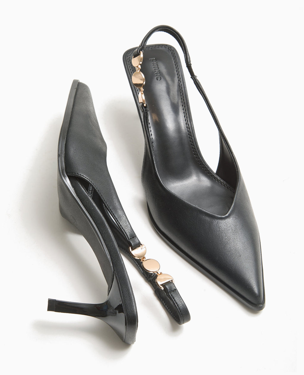 Escarpins bout pointu talon ouvert