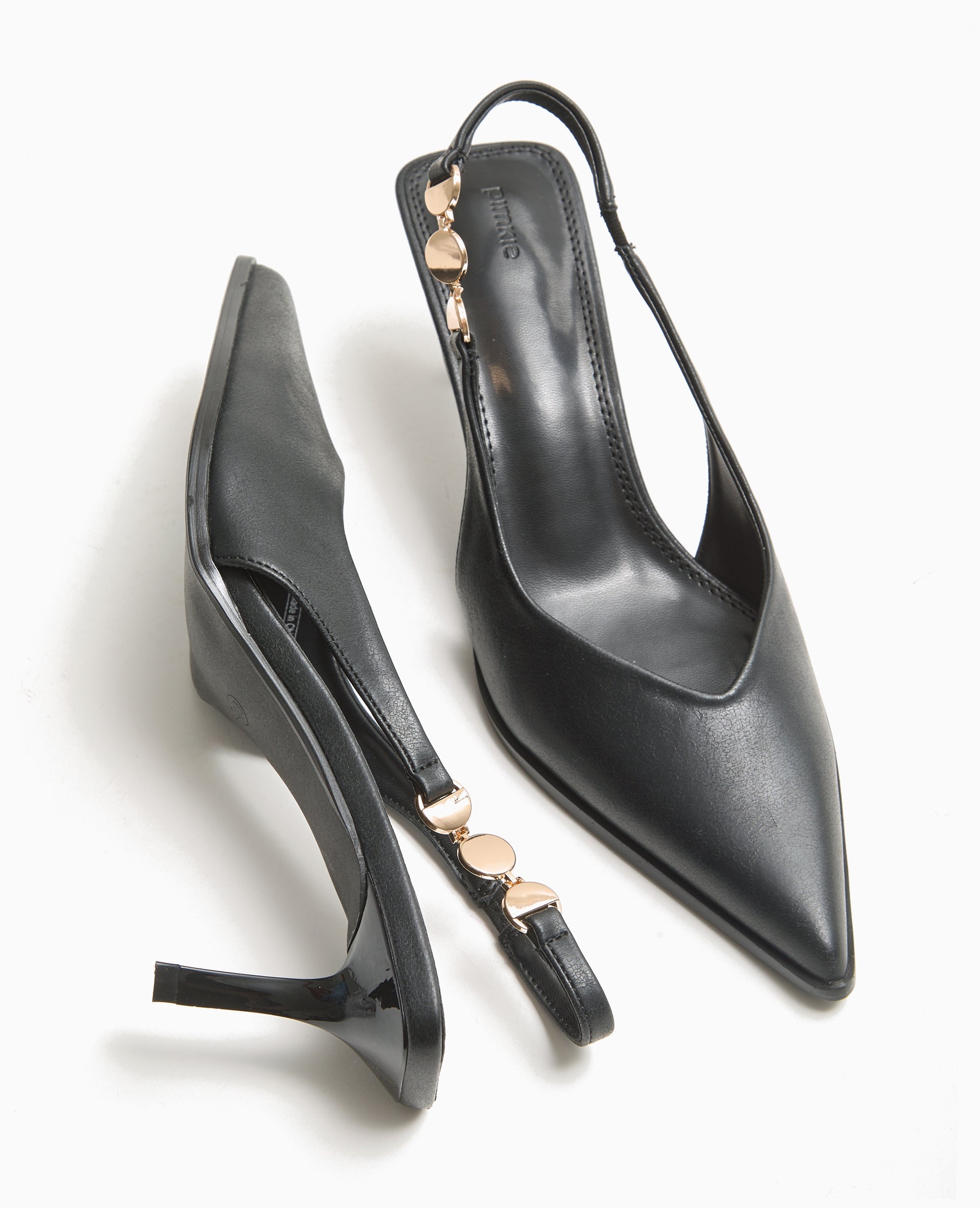 Escarpins bout pointu talon ouvert
