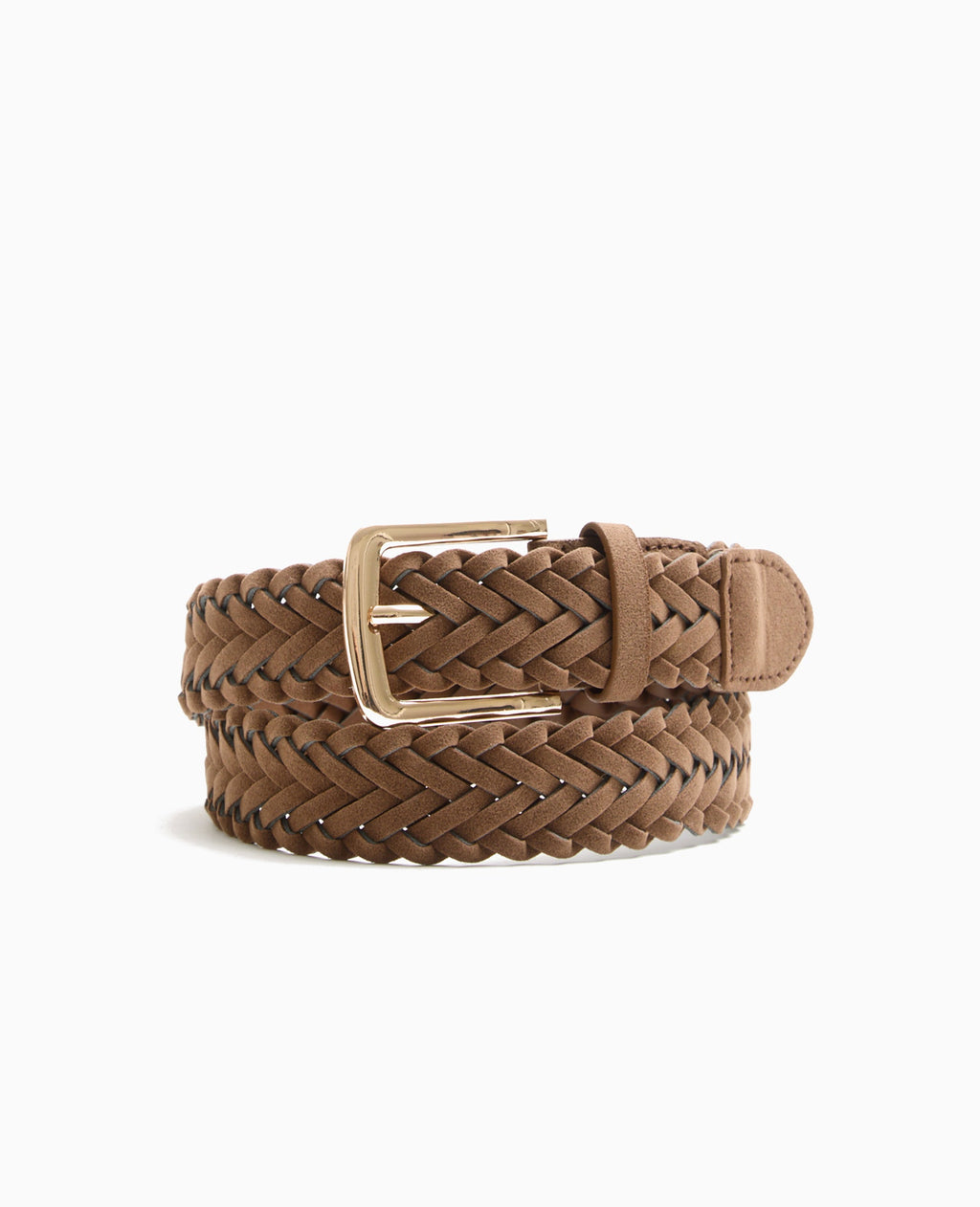 Ceinture tressée en suédine