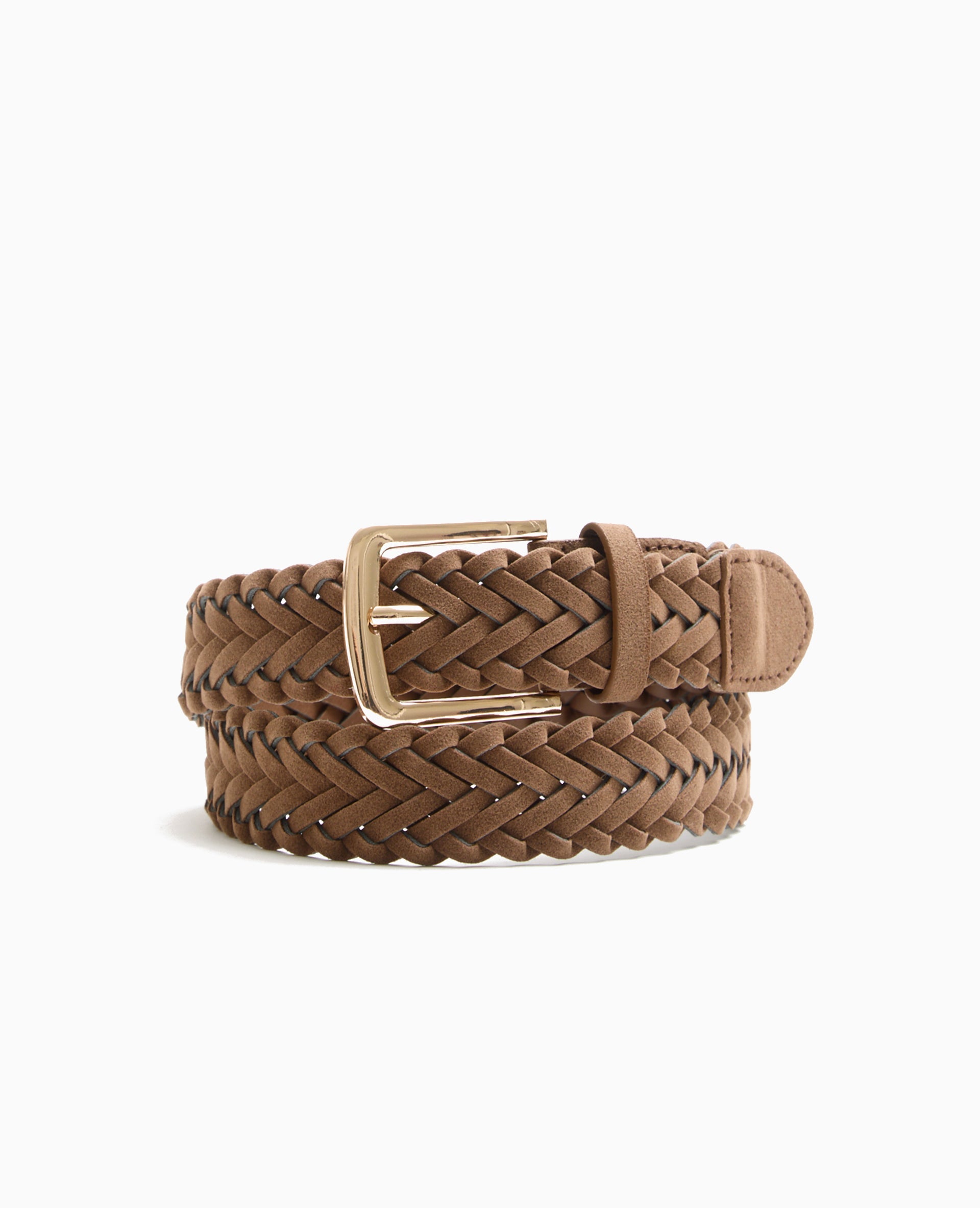 Ceinture tressée en suédine