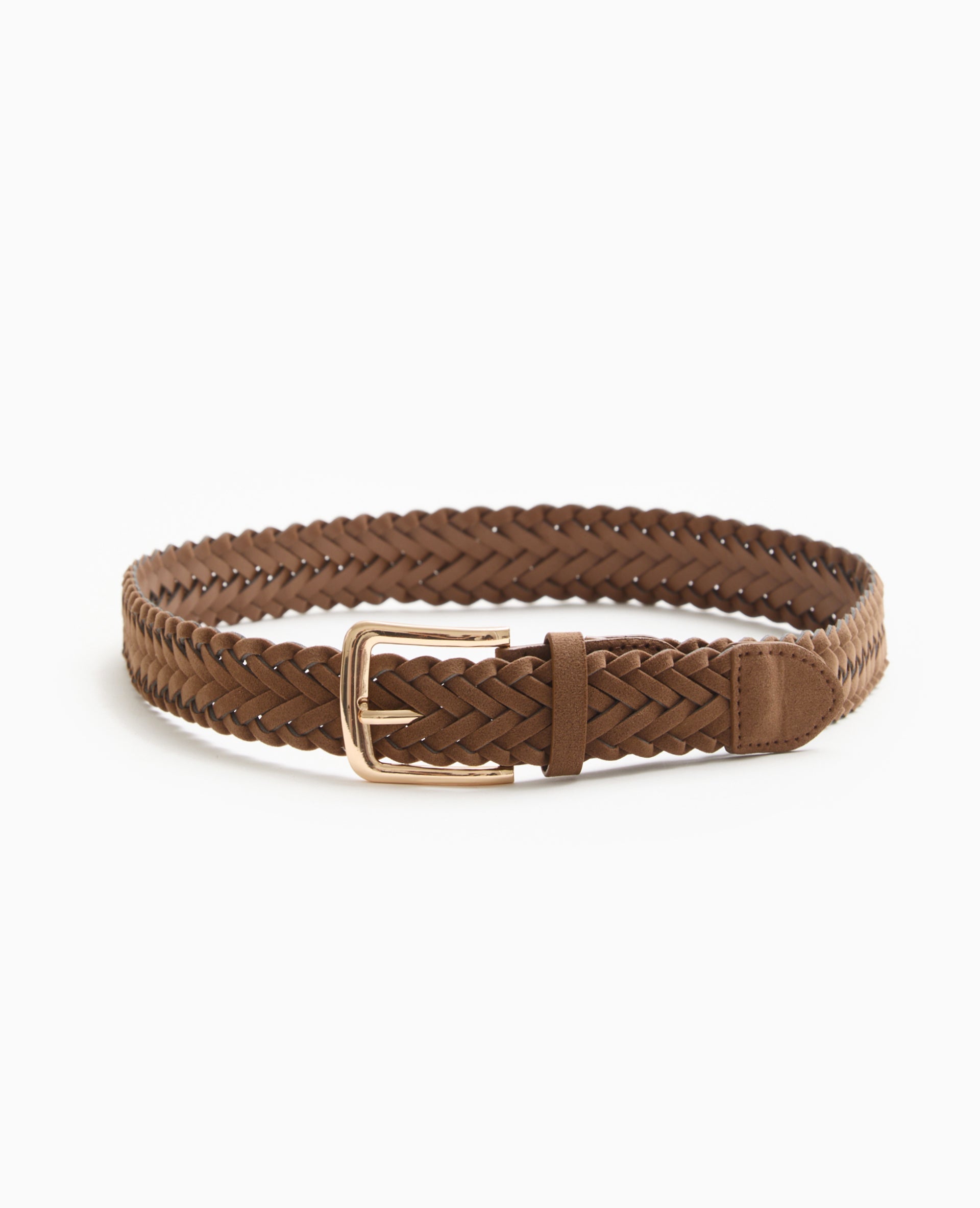 Ceinture tressée en suédine