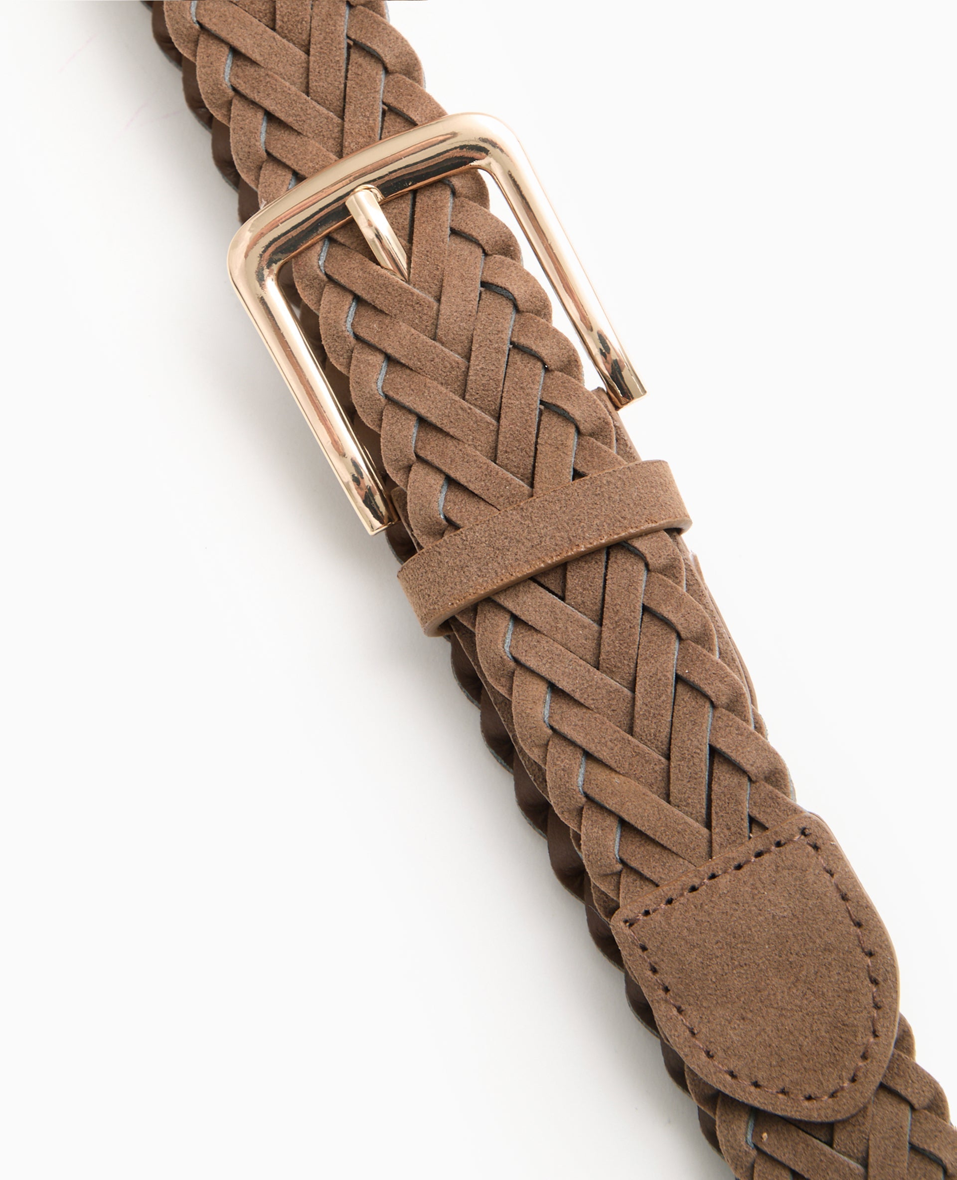 Ceinture tressée en suédine