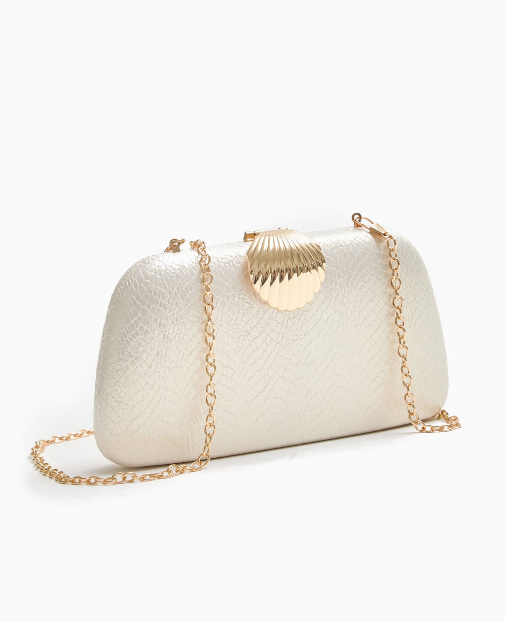 Sac boxy avec coquillage et chaine
