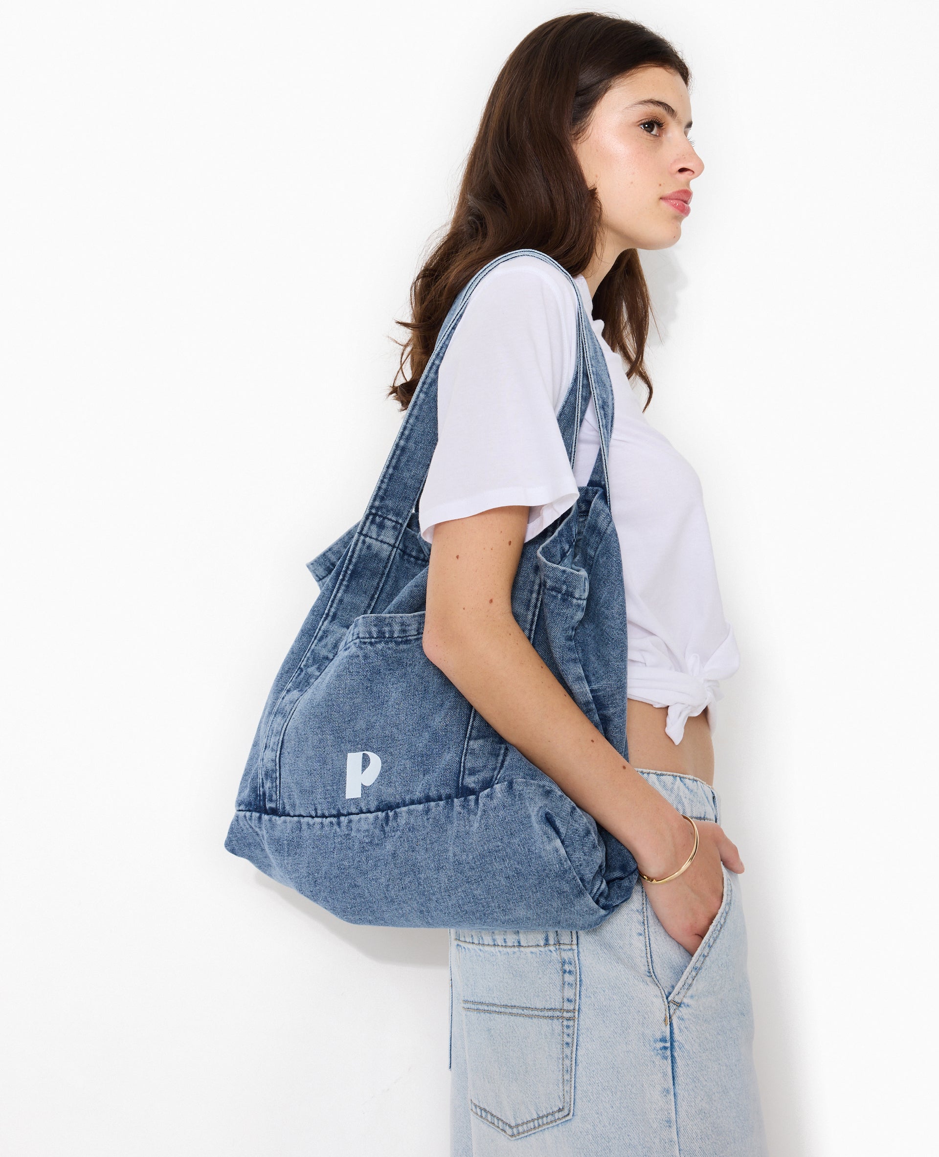Grand cabas en jean