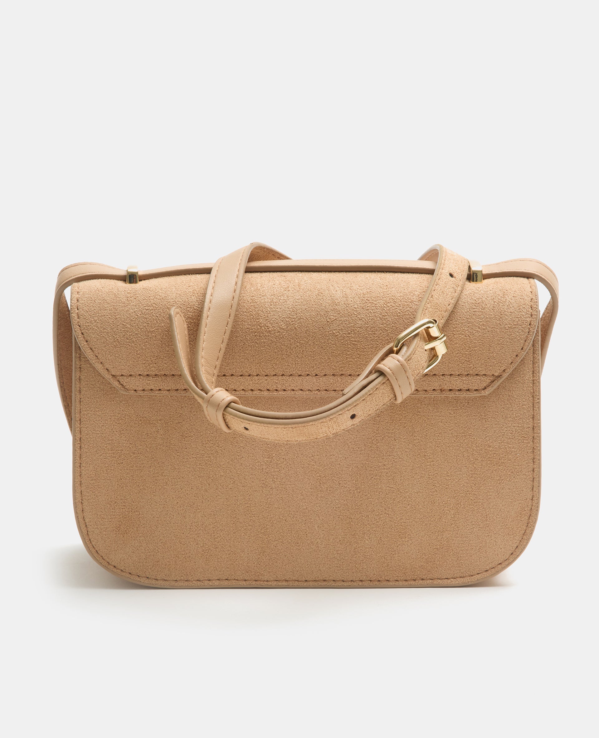 Petit sac boxy en suédine avec boucle fantaisie