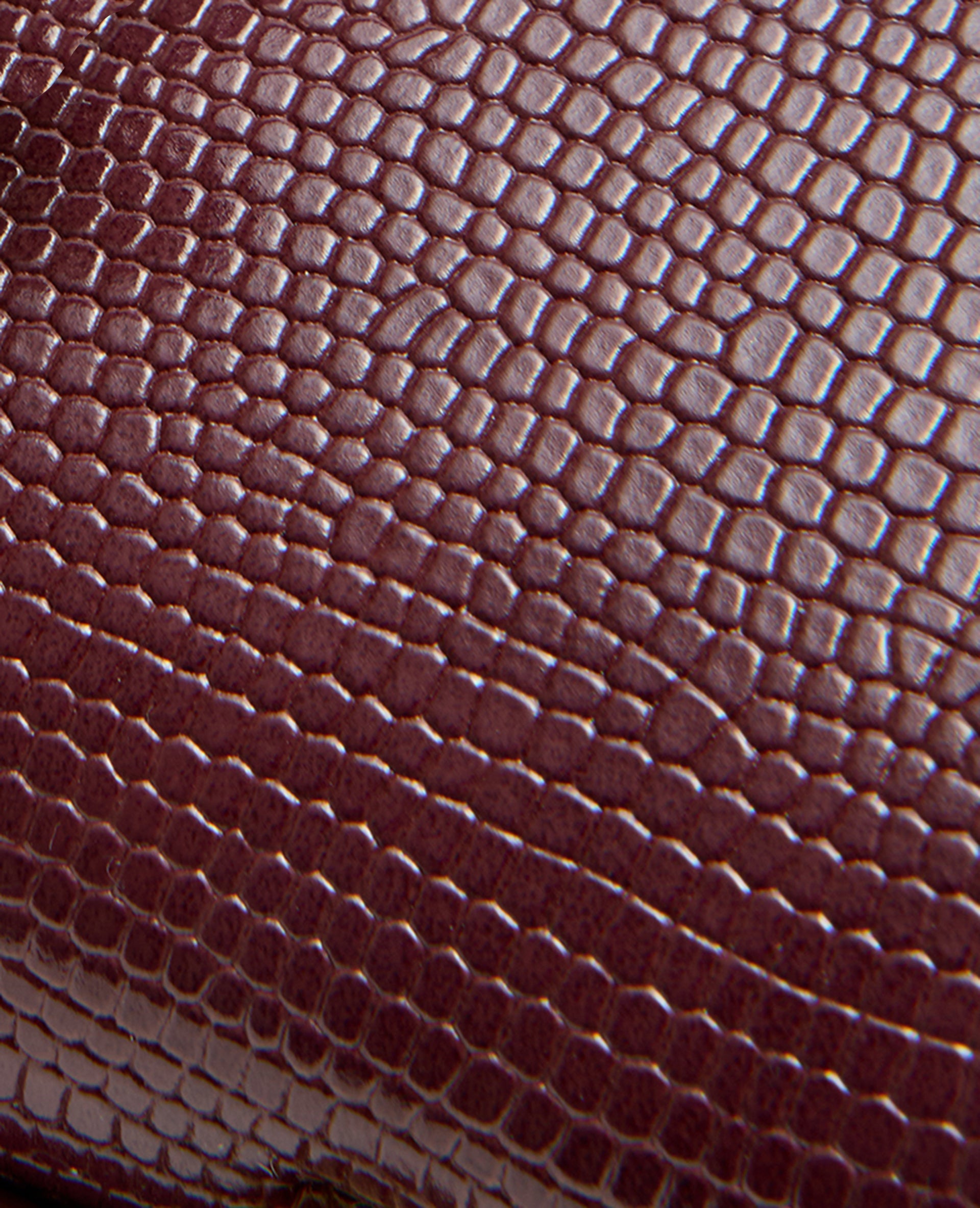 Petit sac boxy effet serpent avec boucle fantaisie