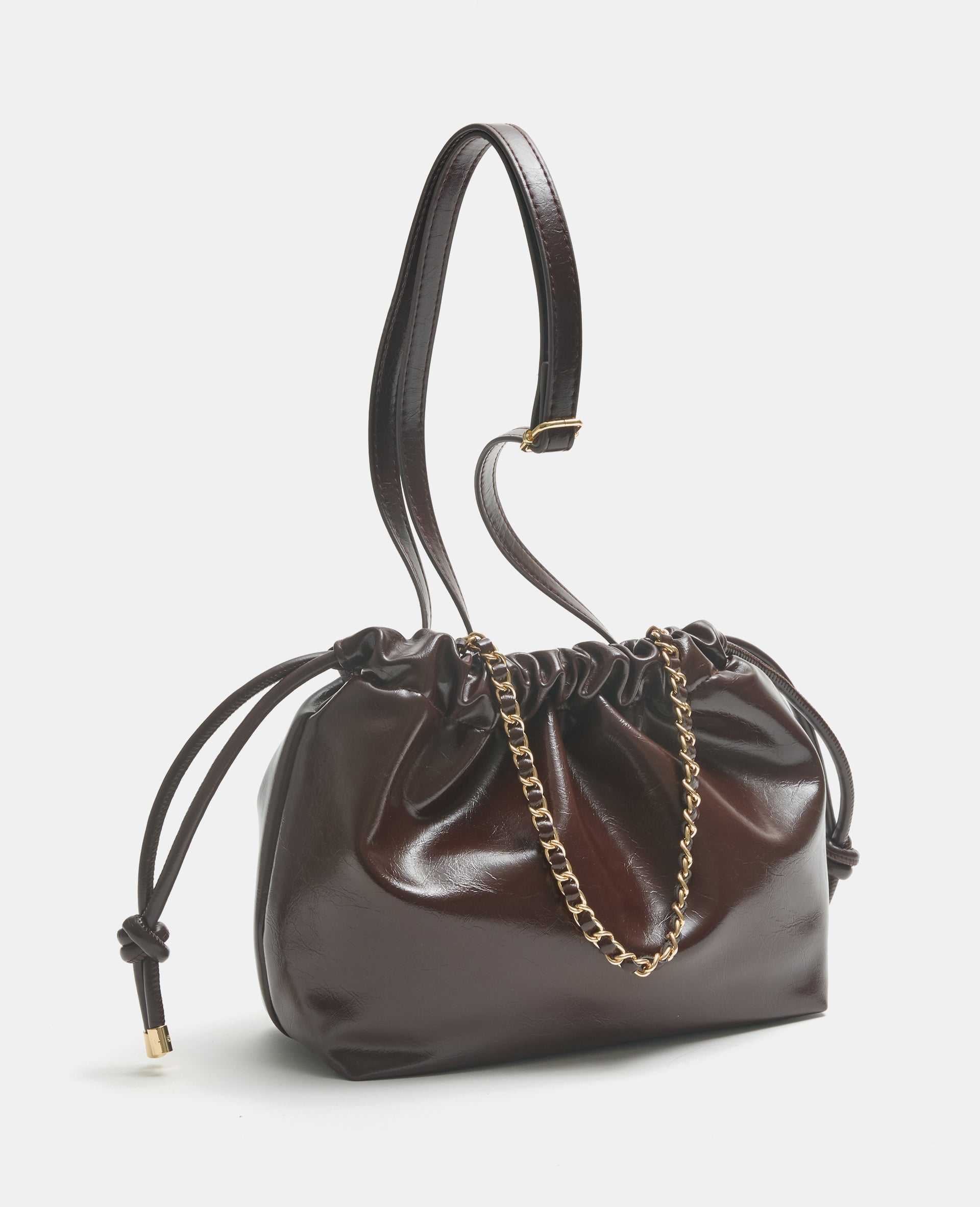 Sac bourse avec bandoulière chaine