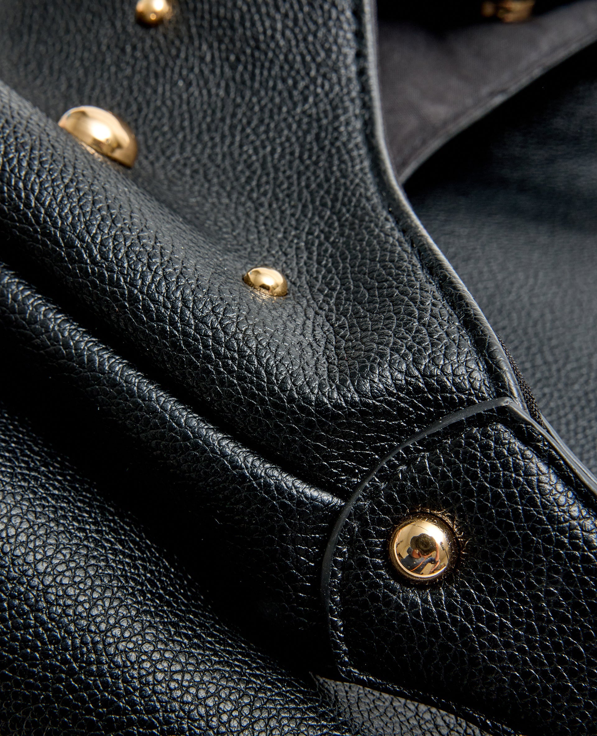 Grand sac en simili avec clous