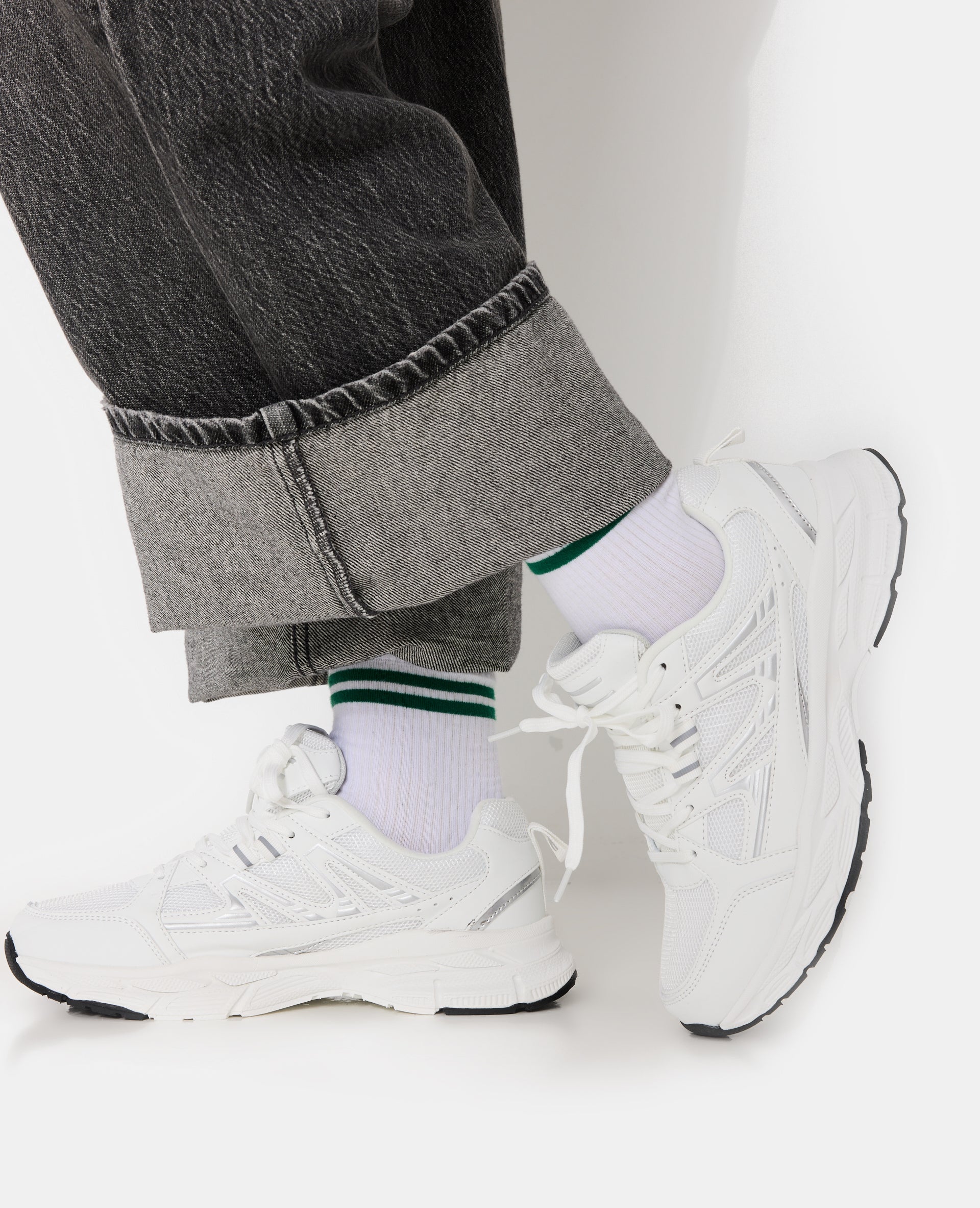 Baskets esprit running avec grosses semelles