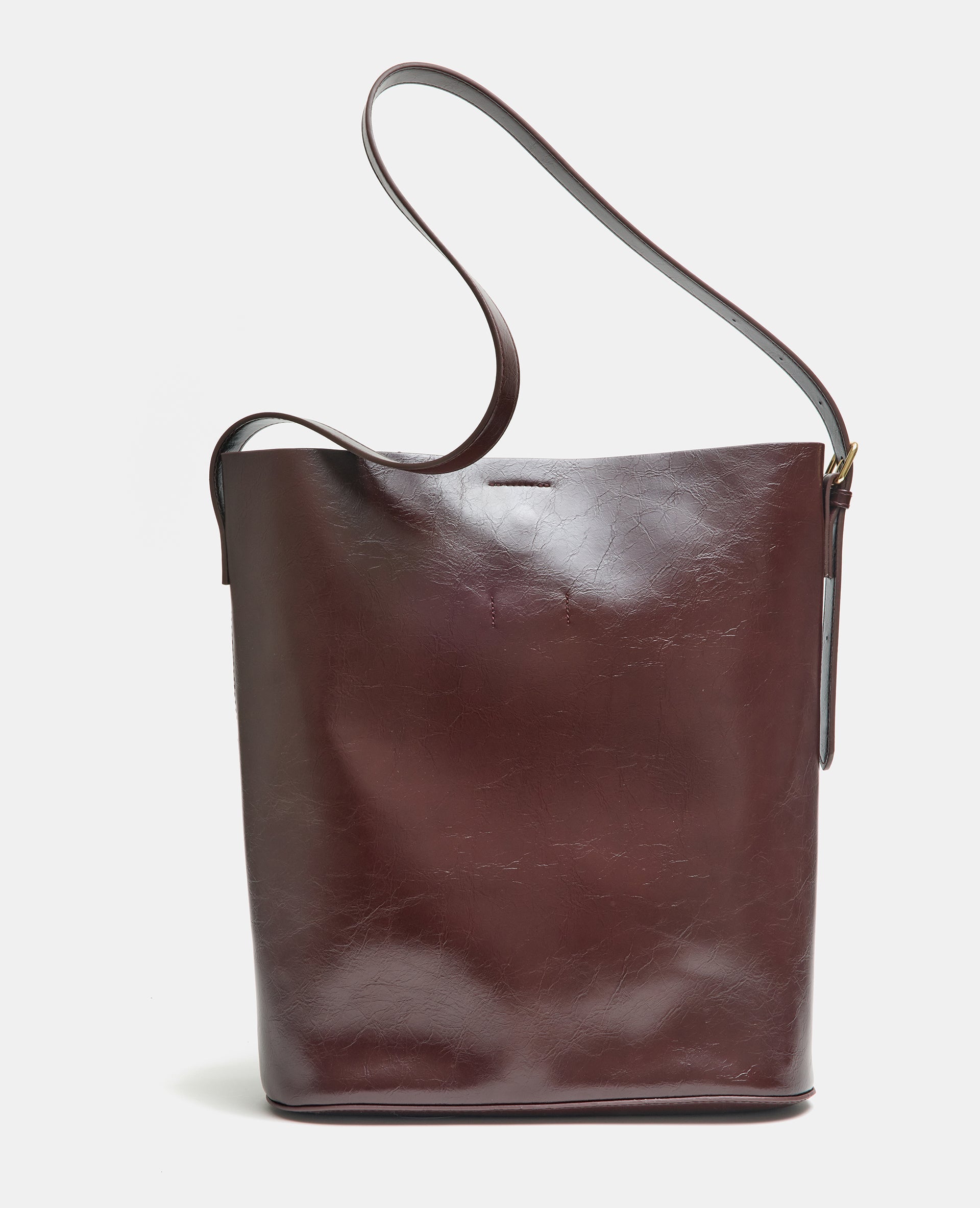 Grand sac en simili avec bandoulière