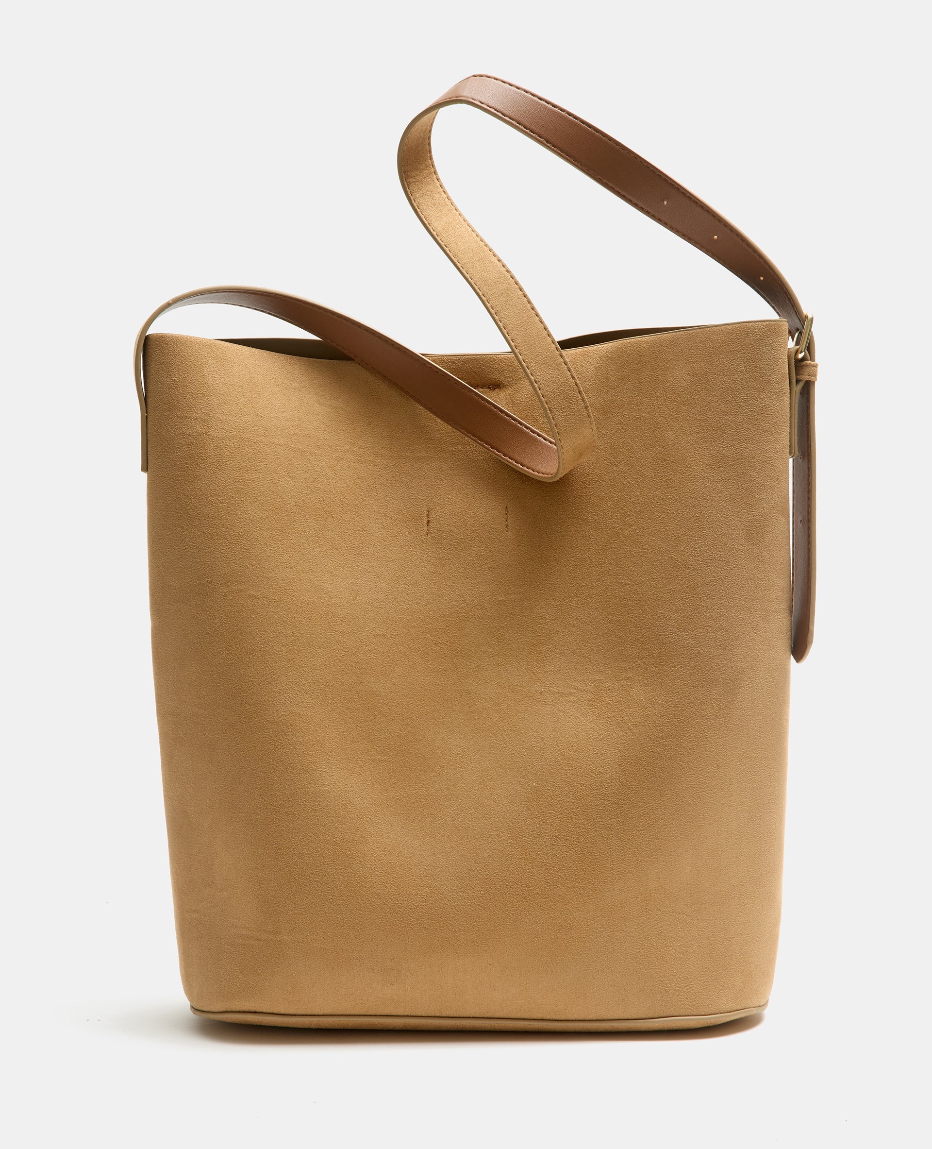 Grand sac en suédine avec bandoulière