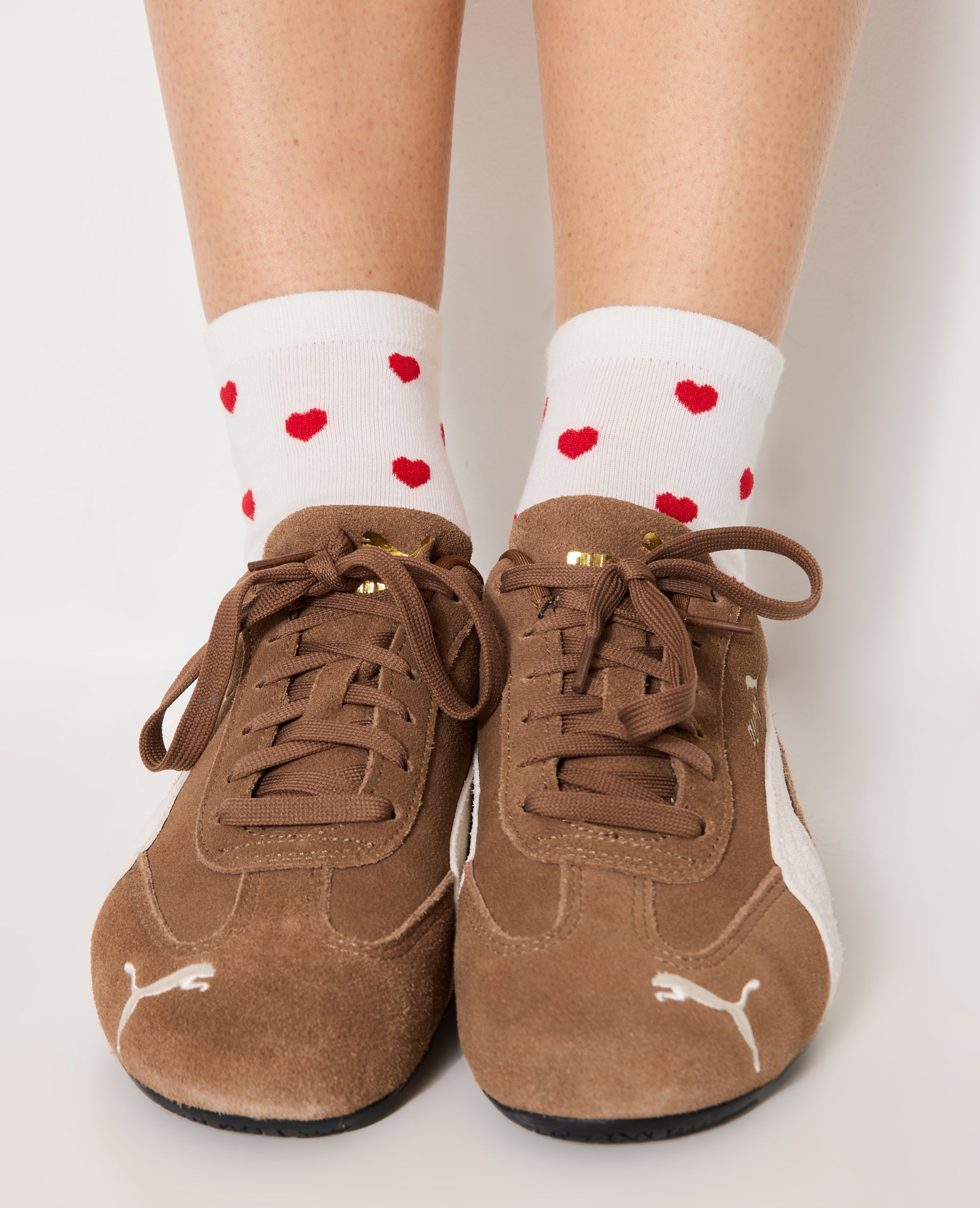 Lot de 2 paires de chaussettes avec cœurs