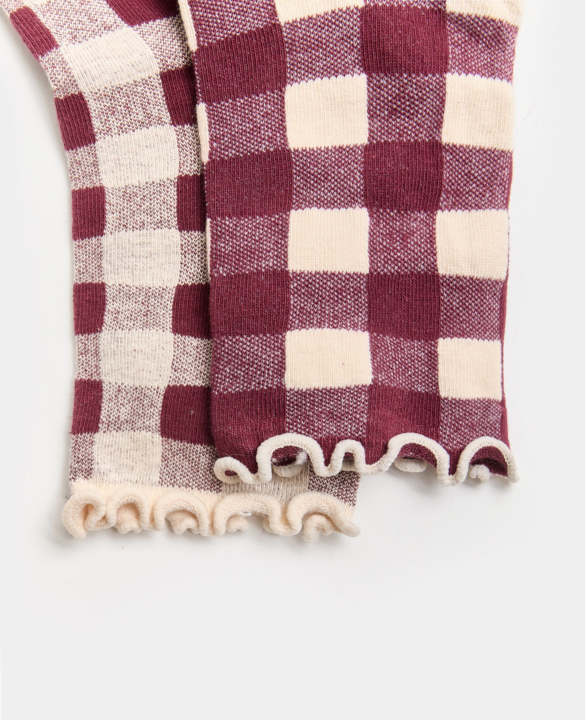 Lot de 2 paires de chaussettes à carreaux