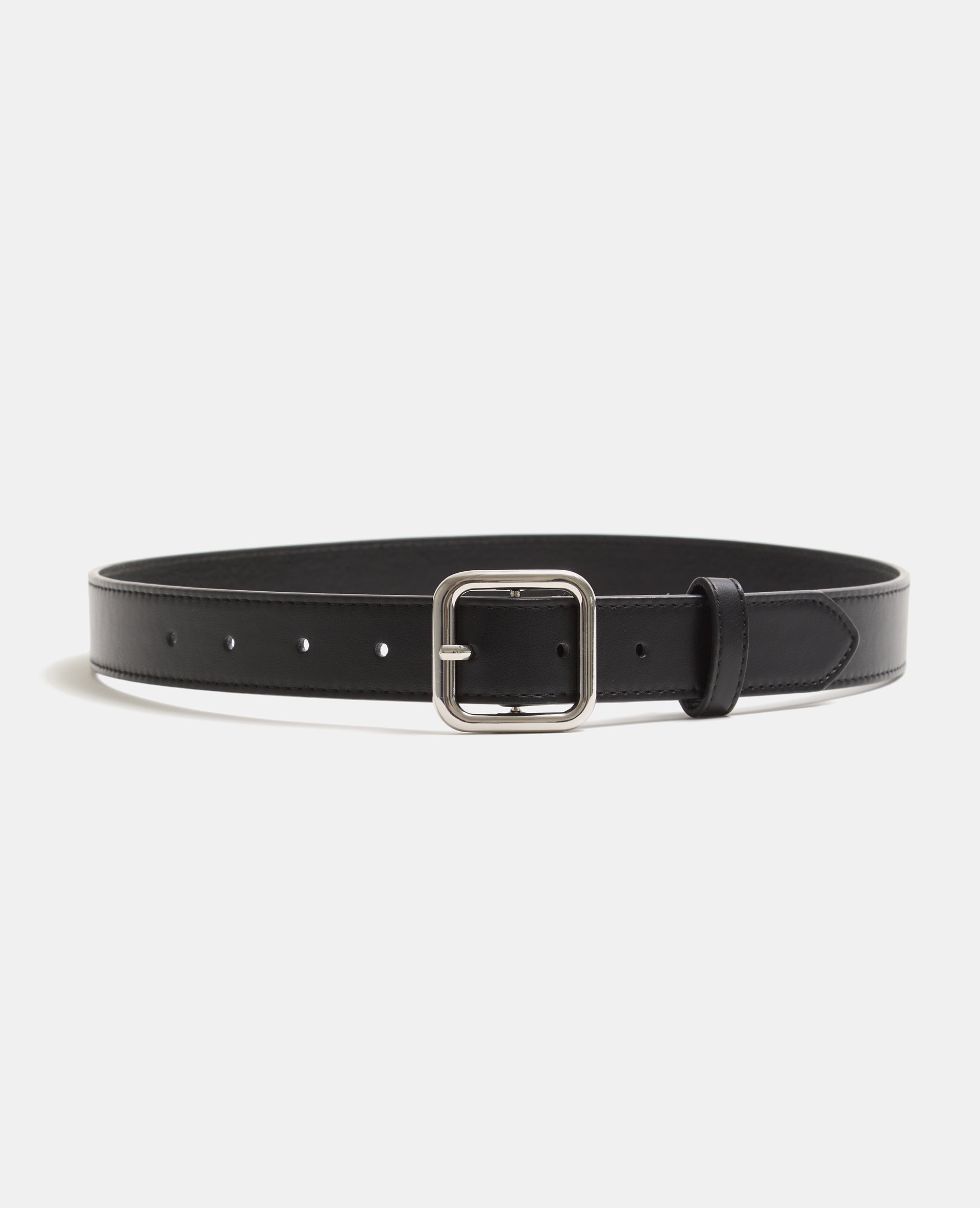 Ceinture en simili avec boucle carrée