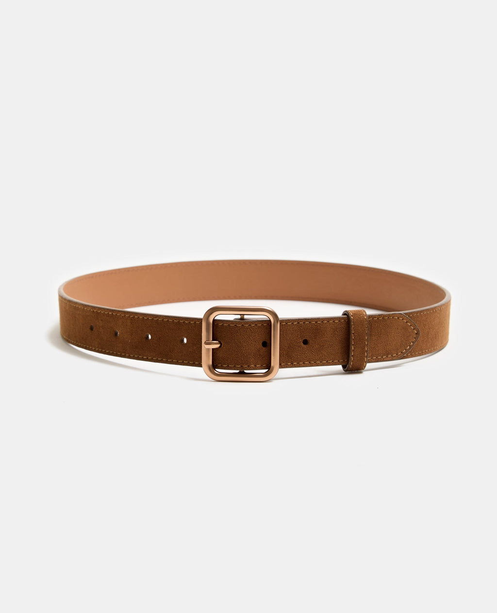 Ceinture en suédine avec boucle carrée