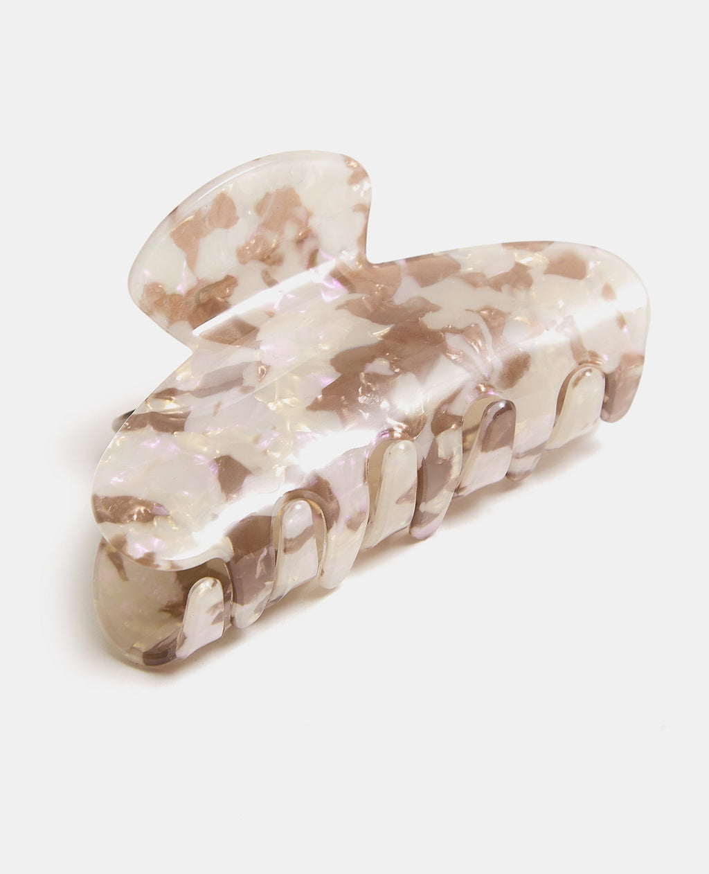 Pince crocodile avec effet nacre