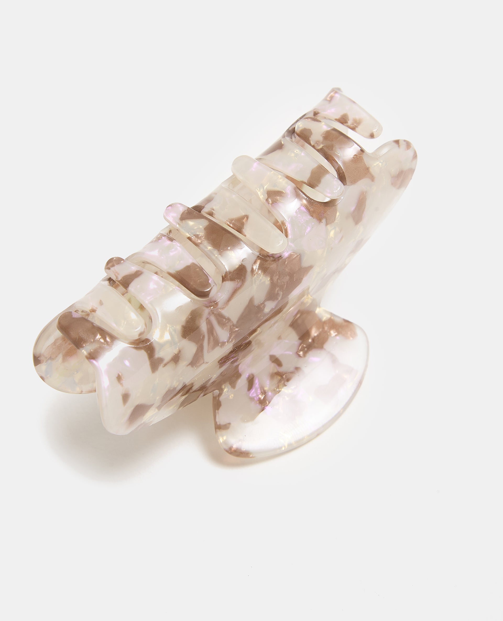 Pince crocodile avec effet nacre