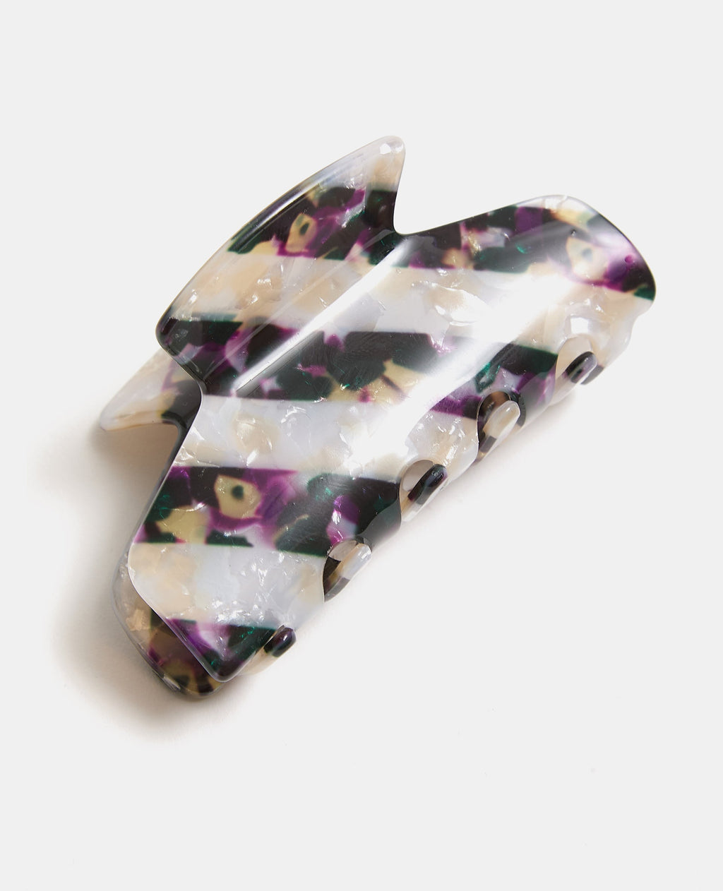 Pince crocodile avec effet nacre