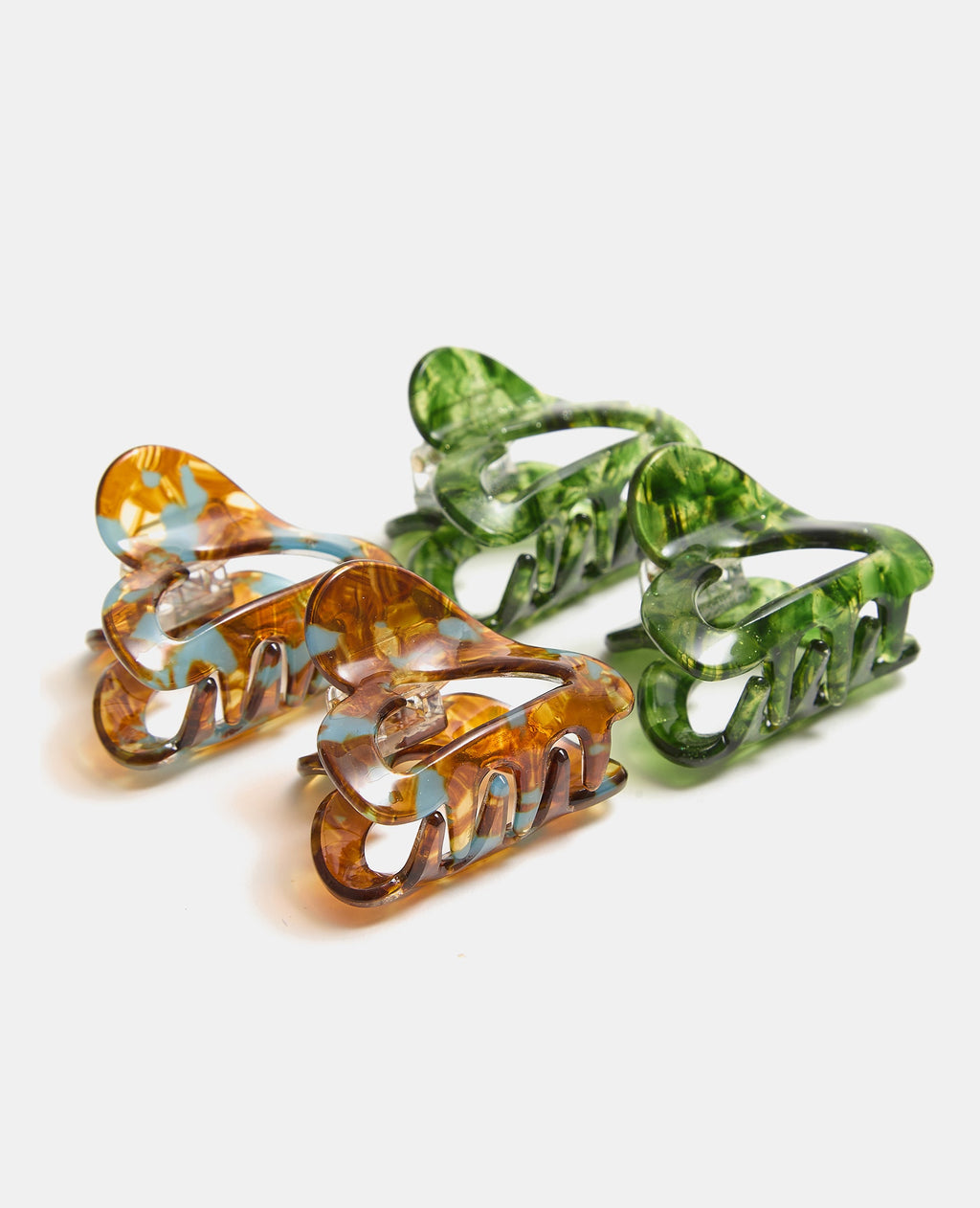 Lot de 4 mini-pinces crocodiles
