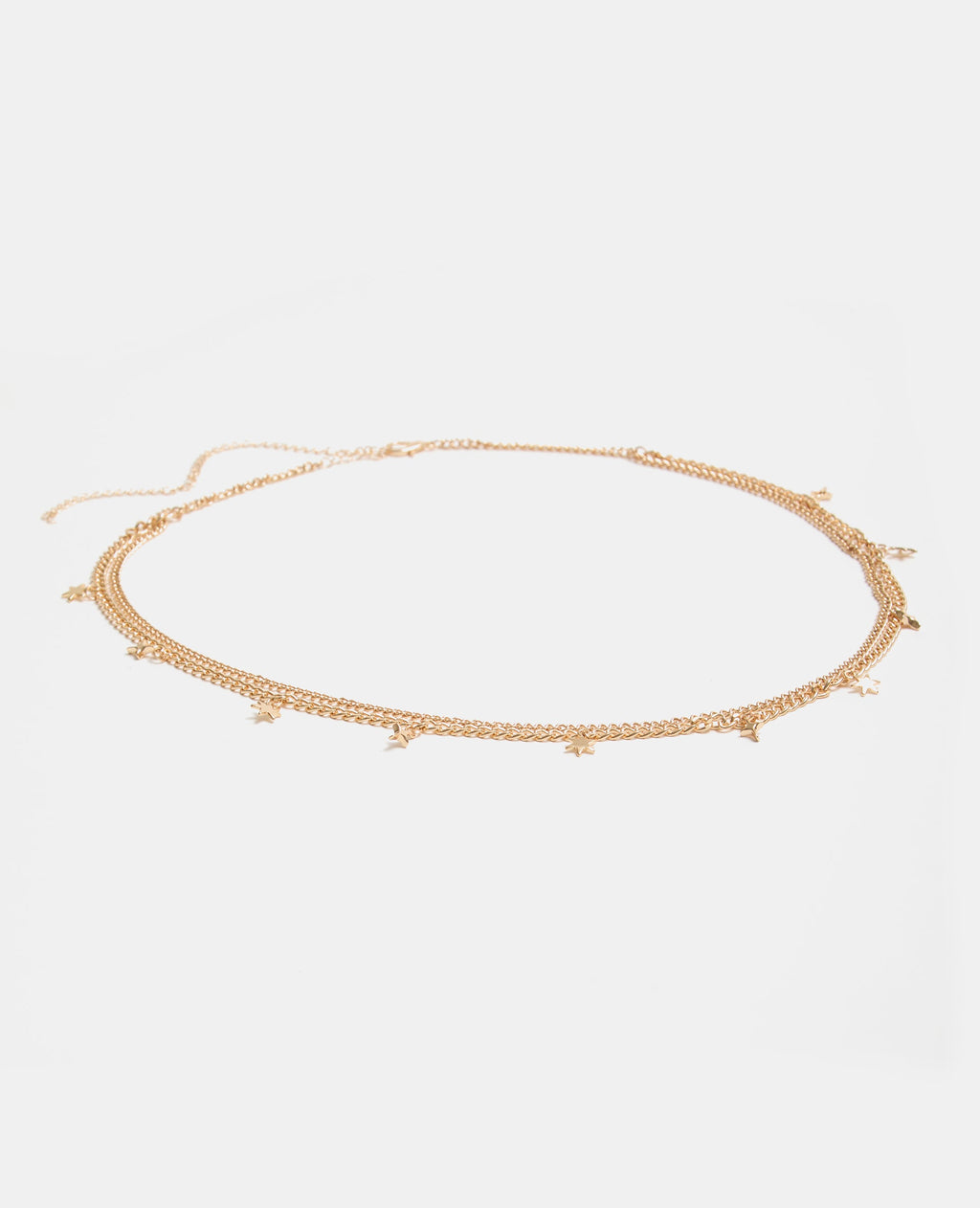 Ceinture en chaîne double rangée avec étoiles