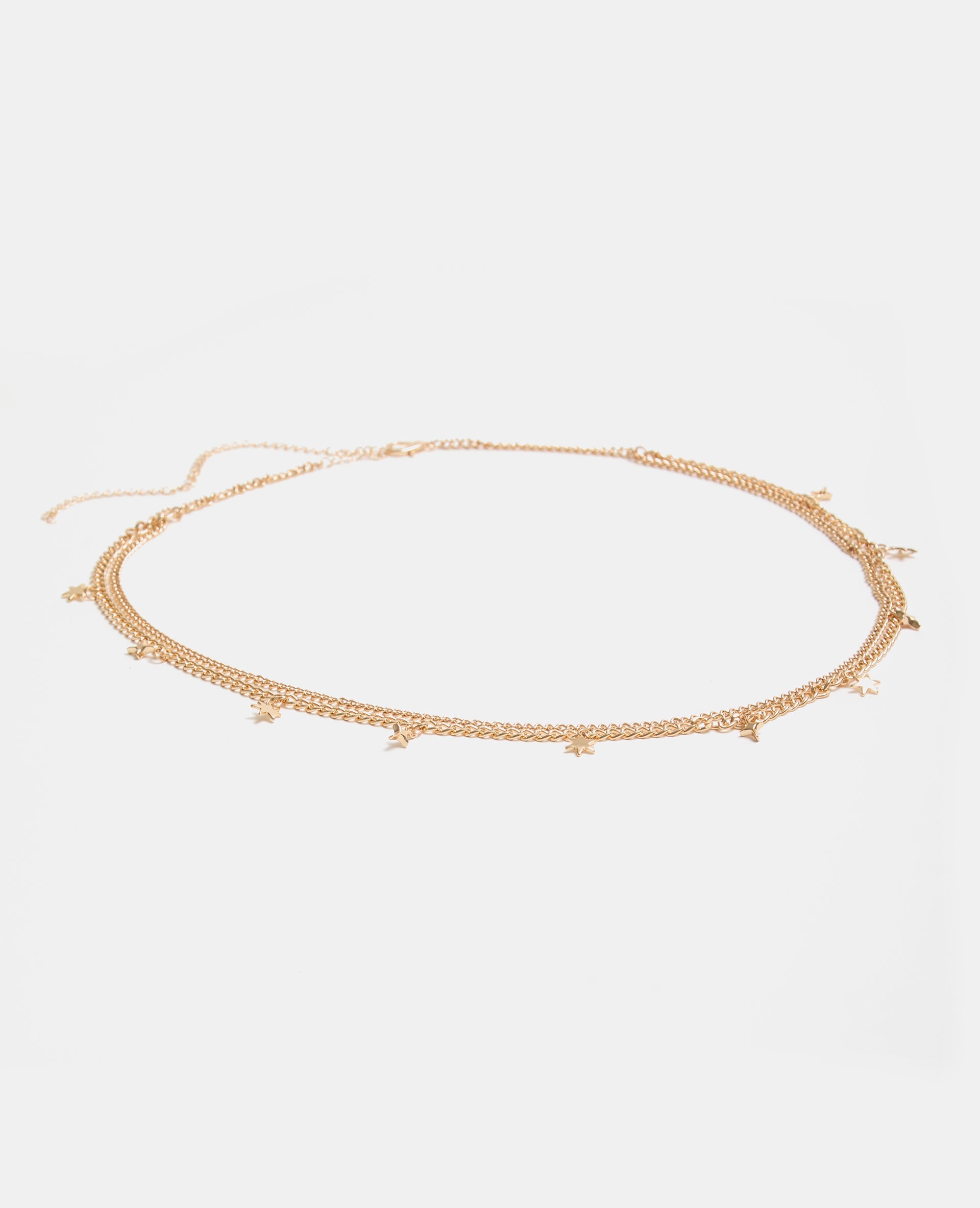 Ceinture en chaîne double rangée avec étoiles