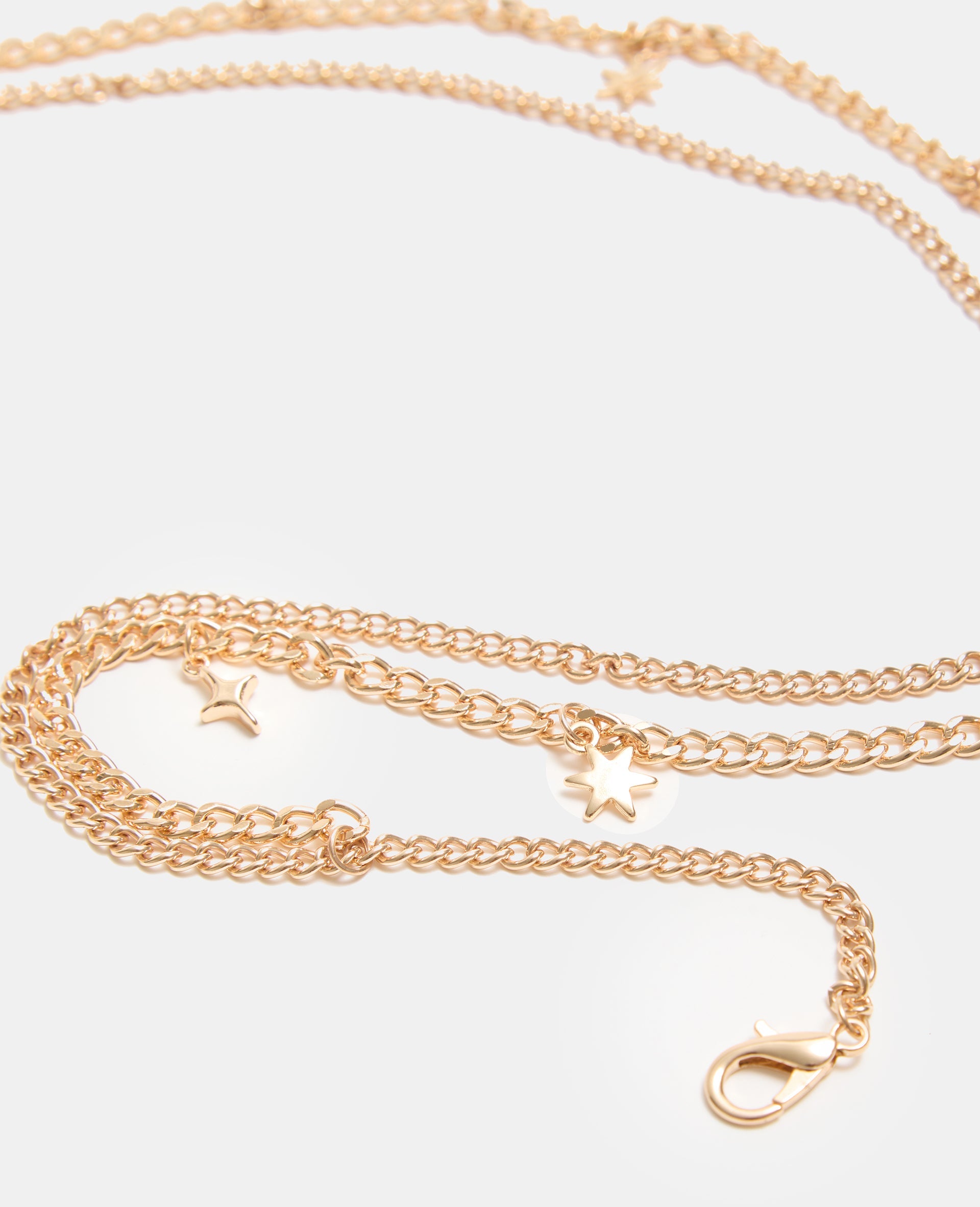 Ceinture en chaîne double rangée avec étoiles